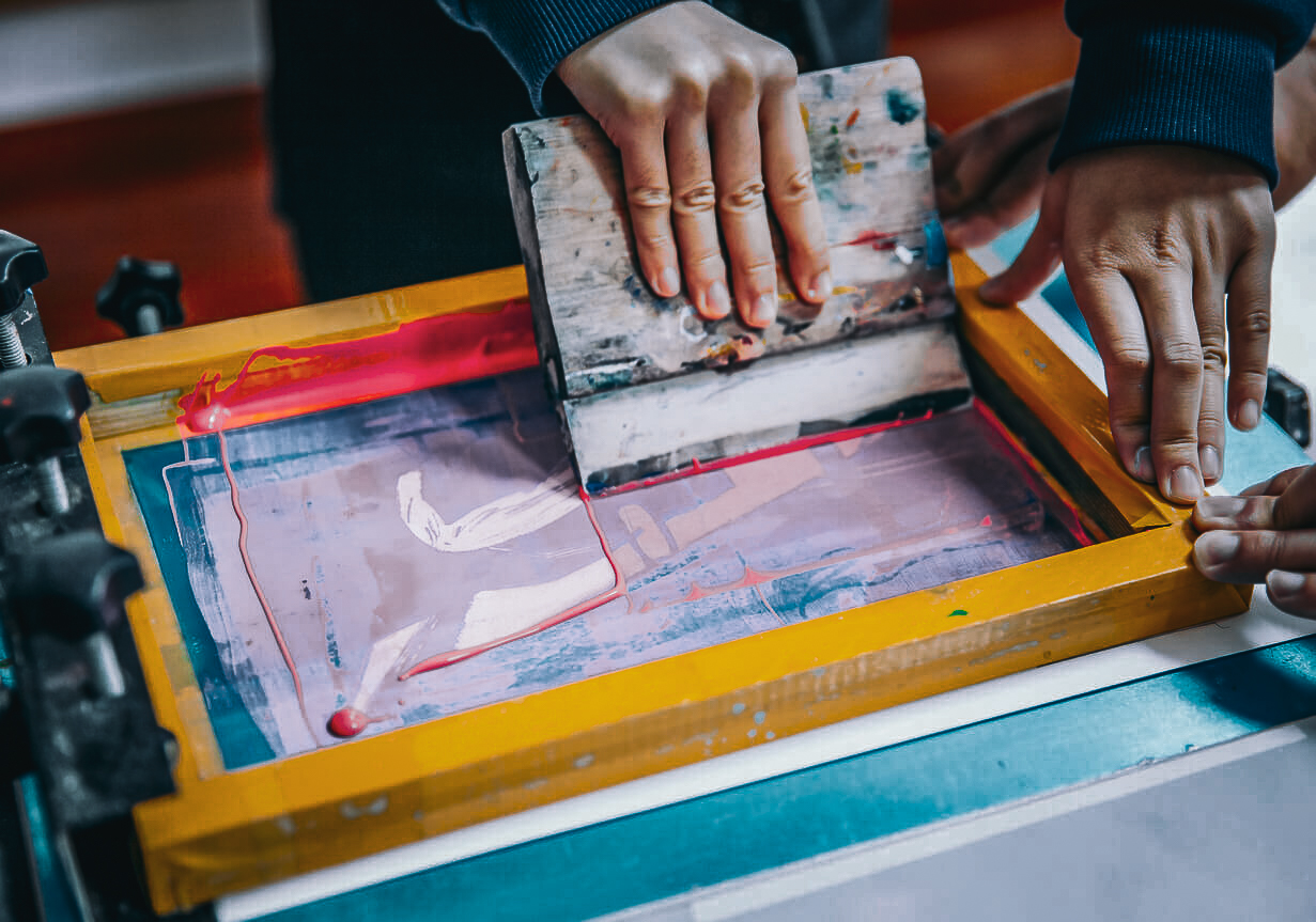 Hand Screen Printing — Print #9